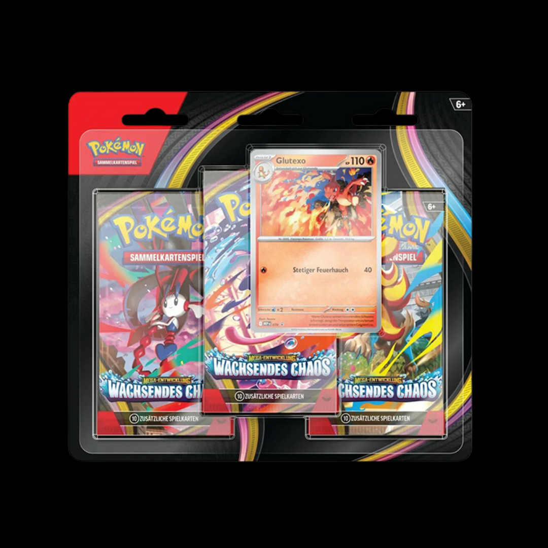 Pokémon Wachsendes Chaos 3er Blister Deutsch 🇩🇪