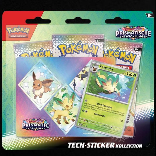 Pokémon Prismatische Entwicklungen Tech-Sticker Blister Deutsch 🇩🇪
