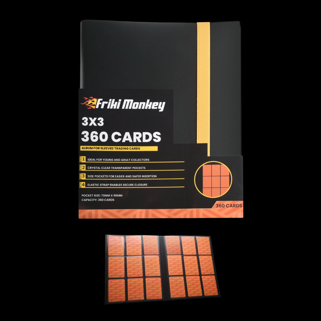 TCG Card Album – 360 Cards – 9-Pocket Pages (3×3 Layout)