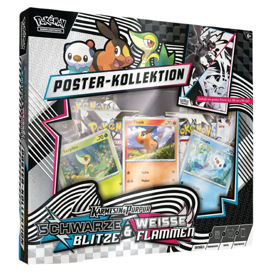 Pokémon Schwarze Bli & Weiße Flam Poster Kollektion Deutsch🇩🇪
