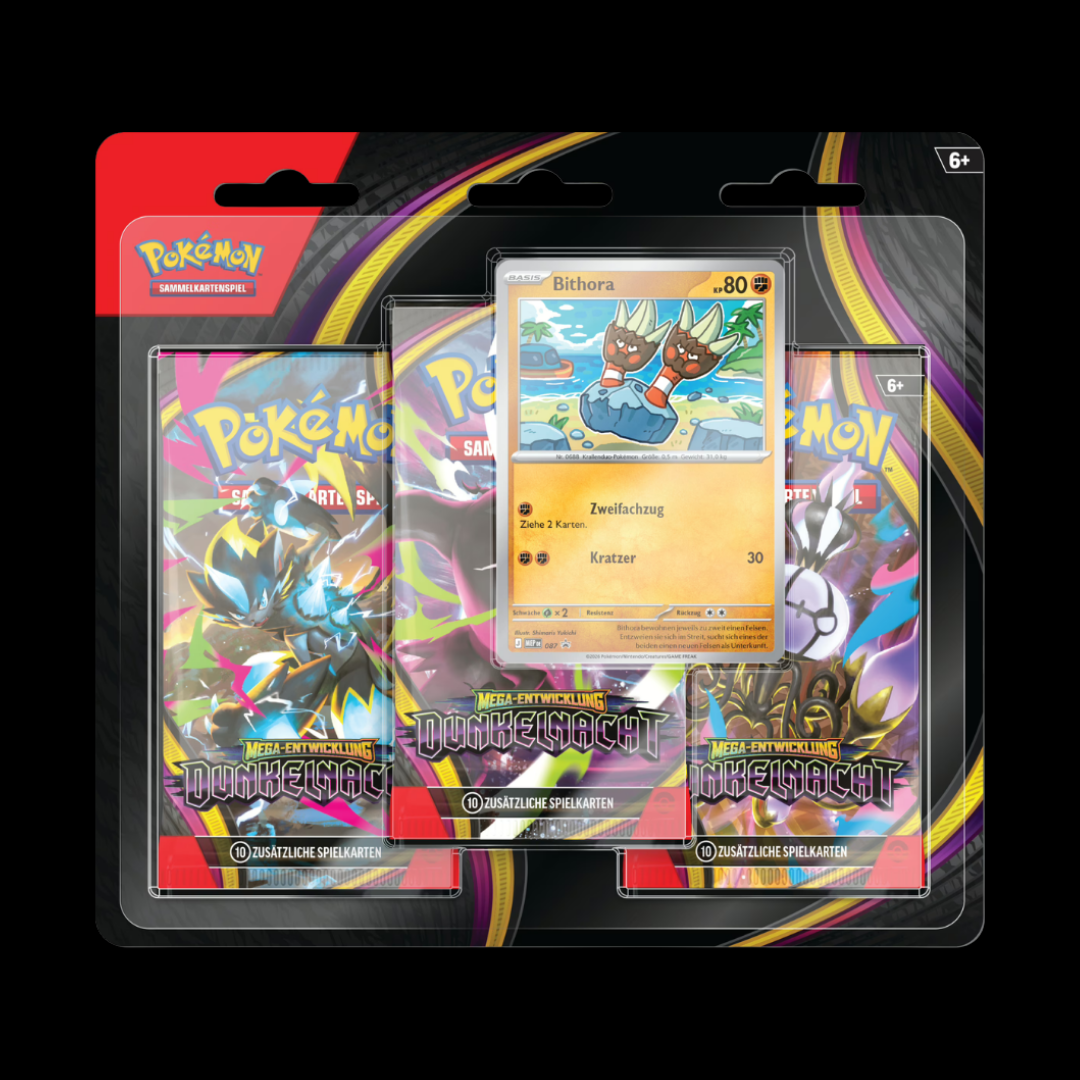 Pokémon Dunkelnacht 3er Blister Deutsch 🇩🇪