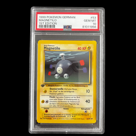 Pokémon Magnetilo 1st Edition 1999 Base Set PSA10 Deutsch 🇩🇪