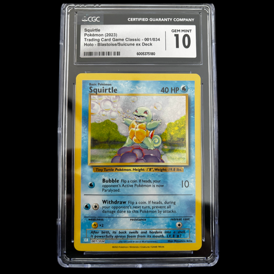 Pokémon Shiggy 001/034 TCG Classic Holo CGC 10 Englisch 🇬🇧